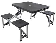 Andes Plastic Folding Camping/Picnic Outdoor Table & Chair Set