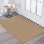 KOZYFLY Boho Rugs for Entryway 2x3 ft Small Area Rugs Washable Rugs Rubber Backed Front Door Rug Natural Cotton Entrance Rugs for Front Porch Bathroom Kitchen Bedroom