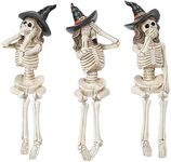 Halloween Statues No-Evil Skeleton 