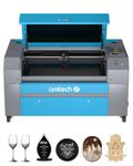 OMTech 70W CO2 Laser Engraver, 400x750 mm Laser Engraving Machine with Digital Control Panel and Caster Wheels, Commercial Laser Cutter Cutting Etching Machine(with Forklift Unloading)