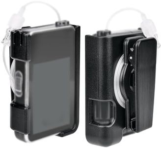 APDTEK 2 Pack Tandem Tslim X2 Pump Case Accessories Smooth Comfortable Flexible Safe Convenient Insulin Pump Holder 360° Rotating Sturdy Belt Clip for t:Slim/t:Slim G4 (Black)