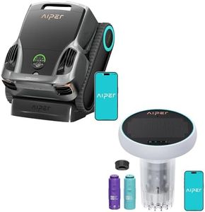 Aiper Scuba X1 Pro Max Robotic Pool Cleaner & HydroComm Pro Smart Pool Monitor Bundle – All-in-One Pool Cleaning & Real-Time Water Monitoring with Smart App Control