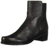 Stuart Weitzman Women's Easyon Reserve Chelsea Boot, Black Dress Nappa/Str Nappa, 8.5