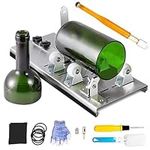 Glass Bottle Cutter, Upgraded Bottle Cutter & Glass Cutter Kit - DIY Glass Cutter for Cutting Wine, Beer or Soda Round Bottles & Mason Jars, Perfect Score Bottle Cutter