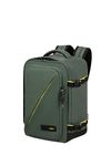 American Tourister Take2Cabin - Ryanair Cabin Bag 25 x 20 x 40 cm, 23 L, 0.50 kg, Hand Luggage, Airplane Backpack S Underseater, Green (Dark Forest)