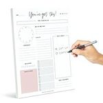 Bliss Collections Daily Planner with 50 Undated 8.5 x 11 Tear-Off Sheets - You've Got This Calendar, Organizer, Scheduler, Productivity Tracker for Organizing Goals, Tasks, Ideas, Notes, To Do Lists