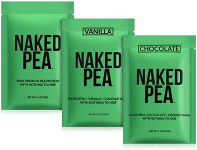 Naked Vegan Sample Pack Pea, Chocolate Pea, and Vanilla Pea