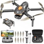 PLEGBLE Drones with Camera for Adults Kids 8-12, Brushless Motor Mini Foldable RC Quadcopter with WiFi, Tap Fly, Voice Control, Gesture Photography, Gift Toys for Men Boys