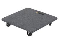 Transport Dolly, Heavy Duty 400kg Capacity Wooden Platform Trolley with Carry Handle and Swivel Castors for Moving Furniture, Appliances, Equipment (Carpet Top)
