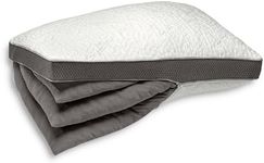 Sleep Number ComfortFit Bed Pillow Ultimate (Standard) - for All Sleep Positions w/Removable Inserts - Memory Foam & Down Alternative, Hotel Quality