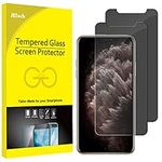 JETech Privacy Screen Protector for iPhone 11 Pro Max and iPhone Xs Max 6.5-Inch, Anti Spy Tempered Glass Film, 2-Pack