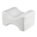 METRON- Leg & Knee Spacer Pillow for Side Sleepers | Helps in Back & Sciatic Nerve Pain Relief | During Pregnancy Helps in Leg Joint Pain | Soft Memory Foam | Color White