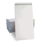 Portage Reporters Notebook – Top Bound Spiral Notepad, Blank Cover Steno Note Book, Perfect for Reporters & Journalists Taking Notes in the Field, Gregg Ruled – 4 x 8 In, 70 Sheets, 12 Pack