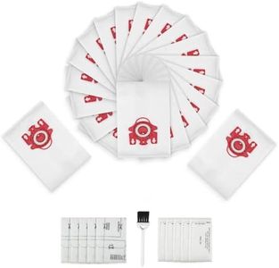 3D Airclean Dust Bags Replacement for Mie.le FJM Compact C2 Compact C1 Complete C1 S241 S290 S300i S500 S700 S4 S6 Series (Pack of 20) with 5 Motor Protection Filters 5 Air.Clean Filters