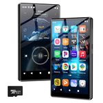96GB MP3 Player with Bluetooth and WiFi-SWOFY D26 5" HD Full Touch Screen MP3 Player with Spotify, Amazon Music,YouTube,Pandora,Libby,Android MP4 Music Player for Kids Black