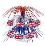 Beistle 57371 British Flag Miniature Cascade Centerpiece, 71/2-Inch