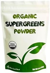 Supergreens Superfood Powder (Wheat Grass, Kale, Moringa, Spirulina), 34 Servings, Organic (6 oz)