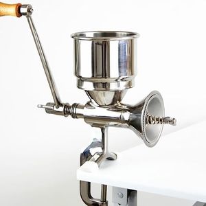 Manual grain grinder，Stainless steel material，household kitchen used to grind nuts, spices, wheat, coffee, corn ，household kitchen，grain grinder