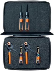 testo Smart Probe Kit - HVAC/R Test & Load Set for Air Conditioning, Refrigeration & Heating System - with 2X 115i Clamp Meter, 2X 549i High Pressure Gauge, 2X 605i Thermohygrometer – with Bluetooth