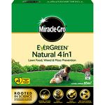 Miracle-Gro Natural 4 in1-Lawn Feed, Weed & Moss Preventor Lawn Fertiliser, 85 m2