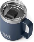 YETI Rambler Mug, Vacuum Insulated Stainless Steel Stackable Mug with Magslider Lid, Navy, 10 oz (296 ml)