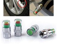 Kozdiko Car Tire Air Alert Iron Tyre Valve Caps Set of 4 Pcs for Volkswagen Polo GT