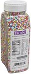 DECOPAC Quins Fancy Sprinkles, 19.5oz, Candy Sprinkles in Handheld Container, Edible Sprinkles For Celebration Cakes, Cupcakes, Cookies - Lollipop Confetti Quins