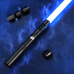 JQTOYD Lightsaber, Aluminum Metal Lightsaber for Kids Adults, Rechargeable Dueling Light Saber with 14 RGB Colors, Star Wars Cosplay Christmas Birthday Gifts for Boys Ages 5 6 7 8 9 10 Year & up