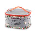 PXTIDY Daughter in Law Gift Future Daughter in Law Cosmetic Case Daughter-in-Law Gift from Mother in Law DIL Wedding Pouch Thank You Gift (Grey-LT)