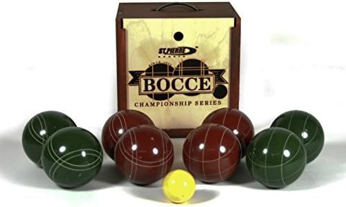 St. Pierre Tournament Bocce Set in Wood Box