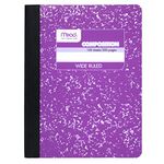 Composition Book by Mead, Wide Ruled, 100 Sheets, Fashion Purple, (72247)