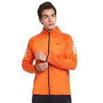 Invincible Men's Poly Classic Jacket Orange Small