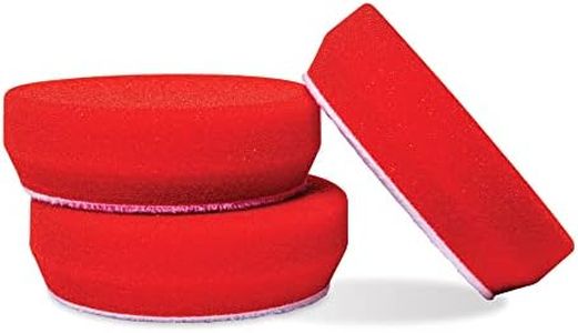 Griot's Garage 11263 3" Red Waxing Pad - Set of 3