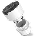 Fullicon Pill Crusher Fine Powder, Stainless Steel Head, 2-in-1 Pill Grinder with Storage, Metal Pill Crusher for seniors, Elderly & Pets (Black White)