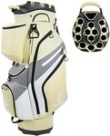Solaraft 14-Way Golf Cart Bag | Waterproof Lightweight Golf Bag with Silent Dividers, Insulated Cooler Pocket & Umbrella Holder for Men & Women