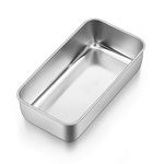 HaWare Loaf Tin, Stainless Steel 2lb Bread Loaf Pan- Bread Oven Tin for Baking Banana Cake/Meat Loaf/Lasagna, 23.5 x 12.5 x 6.5cm, Healthy & Durable, Brushed Surface & Dishwasher Safe