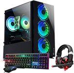 HAJAAN Breeze Gaming Desktop Tower PC - Intel Core i3-10100F Processor 3.6GHz, 16GB DDR4 RAM, 2TB SSD, WiFi Windows 11 Pro (Nvidia GeForce GTX 1650 4GB)