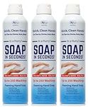 Rock Doctor Foaming Hand Soap In Seconds, 3 Pack, Spray Bottle Dispenser, Fresh Scent, No Rinse Alcohol Free Sanitizer, Gentle on Soft Skin, Home, Work, and School