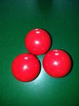 Laxmi Ganesh Billiard Snooker Pool Cue Ball Combo Red (Pack of 3pcs)