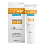 UV Doux Blue Light Tinted Sunscreen Gel SPF 50 PA+++ | India’s No.1 Dermatologist Recommended Brand | UVA/UVB & Blue Light Protection, Benzene Free| Matte Finish | Oily & Acne-Prone Skin | 50 g