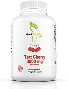 Gout and You Tart Cherry Extract | 3000 mg Per Serving | 90 Vegetarian Capsules | Gluten-Free