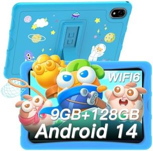 DOOGEE U10Kid Tablet, Tablet Bambini 10,1 Pollici, Kids Tablet Android 14 con Controllo Parentale, 9+128GB(TF 1TB), App Preinstallate per Kids Tablet con Custodia Protettiva, 5+8MP, WiFi-6/BT5.0/TUV