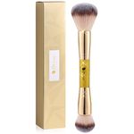 DUcare Makeup Foundation Brushes Double Ended Blush Powder Brush, Duo Bronzer Blush ideal for cream or powder