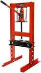 PULLAFUN Hydraulic Press, 6-Ton Benchtop Hydraulic Shop Press with Press Plates, H-Frame Garage Floor Press, Adjustable Working Table Height, Red