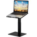 Besign LSX6 Laptop Stand, Ergonomic Adjustable Notebook Stand, Laptop Riser for Standing Work, Computer Holder Compatible with Air, Pro, Dell, HP, Lenovo More 10-14" Laptops, Black