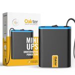 Oakter Mini UPS for 9V WiFi Router Backup Upto 4 Hours | WiFi Router UPS Power Backup During Power Cuts | UPS for 9V Router Broadband Modem | Current Surge & Deep Discharge Protection