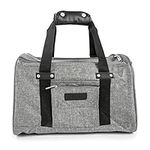 Sherpa Element Airline Approved Pet Carrier, Soft Liner, Mesh Windows, Spring Frame, Gray, Medium