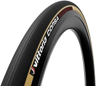 Vittoria Corsa Graphene 2.0 - Race Road Bike Tire - Foldable Bicycle Tires for Competition (700x25c, para Black Black)