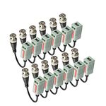 Baolongking 6 PAIRS (12 Pcs) Mini CCTV BNC Video Balun Transceiver Cable