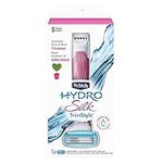 Schick Hydro Silk TrimStyle Hydrating Razor & Bikini Pubic Trimmer, Includes 1 Razor Refill